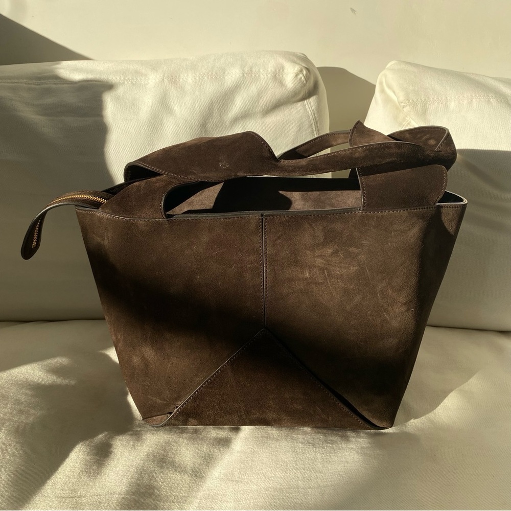 Metier Market Small Suede Tote / Elyse Walker / Detachable Straps/Pouches